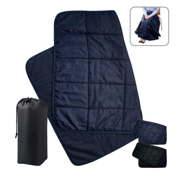 MARKLESS STYLE(マークレススタイル)キルトフリースブランケット(巾着付)