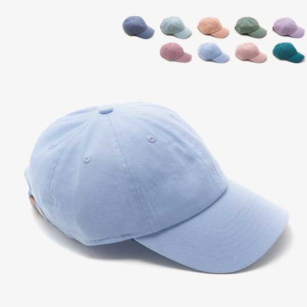 Newhattan(ニューハッタン)ベースボールローキャップ-ツイル-パステルカラー