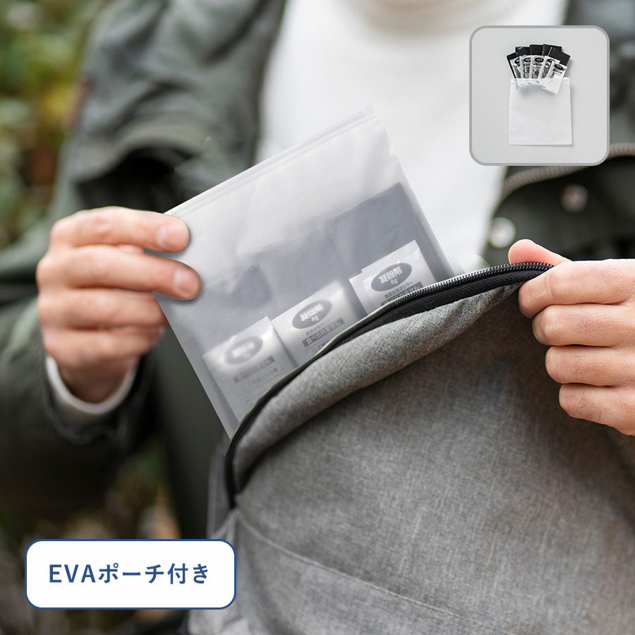 非常用トイレ ５個セット（EVAポーチ付） クリア