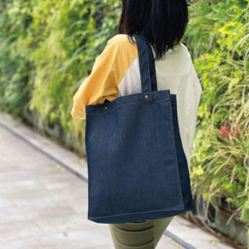 MARKLESS STYLE デニムボックススタッズトート インディゴ