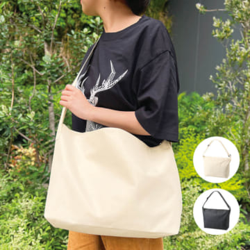 MARKLESS STYLE アジャスター付ファスナーショルダーバッグ