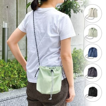 MARKLESS STYLE ファインライトポリ巾着ショルダー