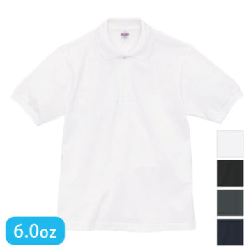 UnitedAthle（ユナイテッドアスレ）6.0オンス ヘヴィーウェイト コットン ファイン カノコ ポロシャツ