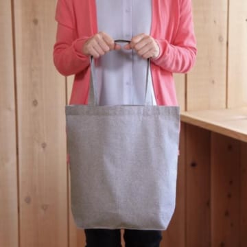 リサイクルコットンポリバッグ(グレー)