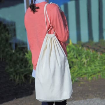 コットン巾着(Lサイズ)