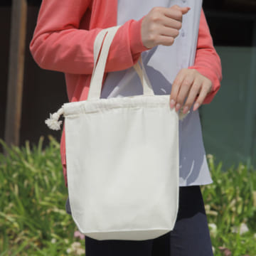 コットンエコ巾着(Mサイズ)