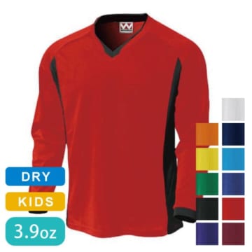 wundou ベーシックロングスリーブサッカーシャツ（ジュニアサイズ）