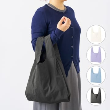 MARKLESS STYLE ワッシャーナイロンマルシェバッグ（L）