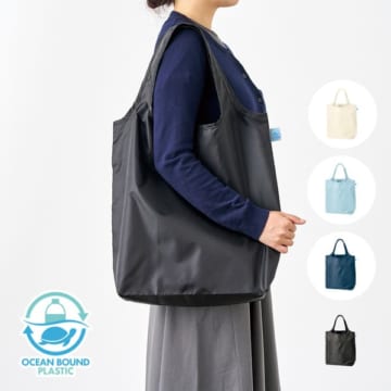 MARKLESS STYLE OBPポケッタブルマルシェトート(L)