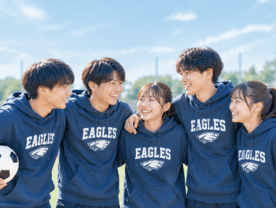 スポーツ・クラブ活動向けスウェット・パーカー